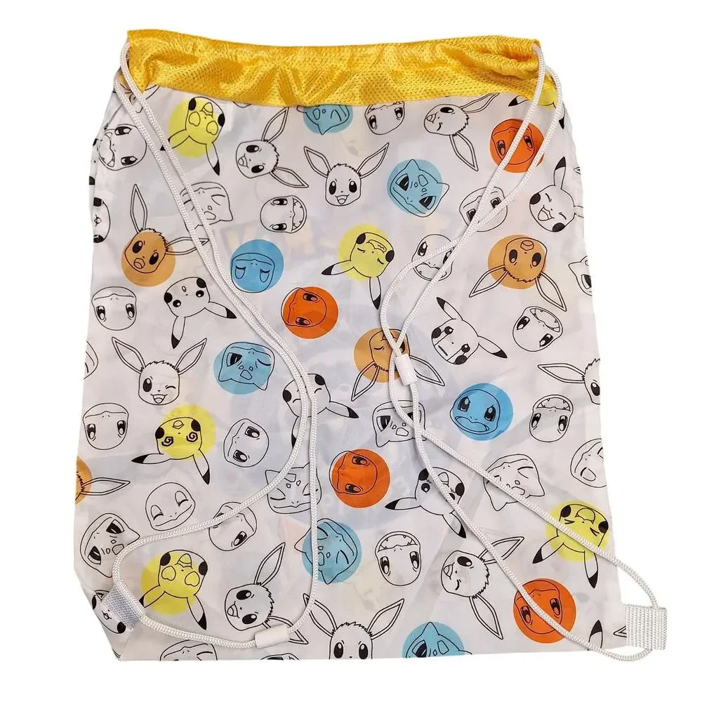 Pokemon Build-a-bear drawstring backpack bag NEW logo pikachu squirtle evie kids
